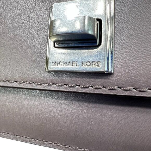 Michael Kors NWT Natalie Cinder Leather Flat Wallet With Silver-Tone Hardware - Picture 4 of 9